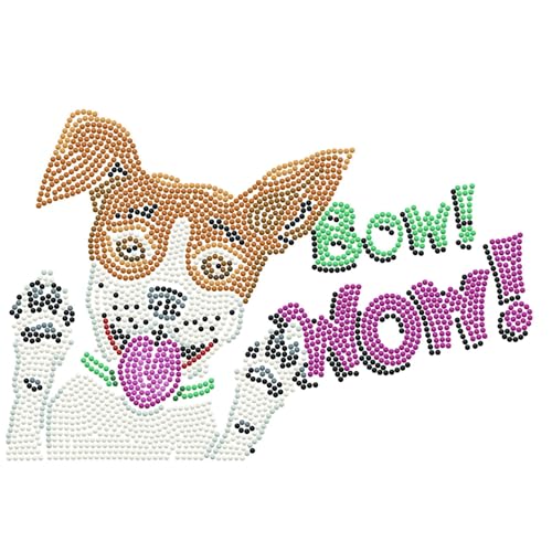 DIAMOND DOTZ Bow Wow Word Art Diamond Painting Kit for Adults with Gems - color: Bow! Wow!