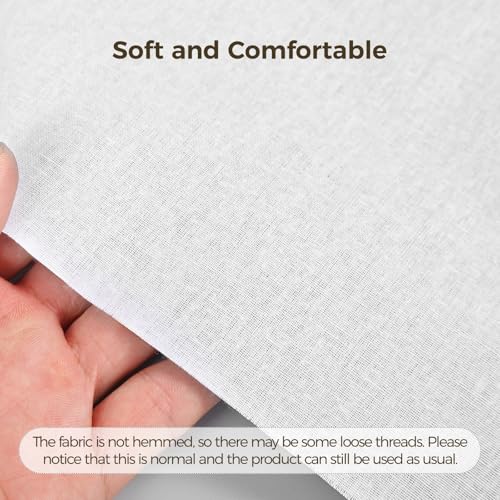 148 PCS 10x10 Inch Cotton Craft Squares - Pre-Cut White Quilting Material for Tie-Dye, Printing & Embroidery Projects, Breathable DIY Handicraft Supplies Set