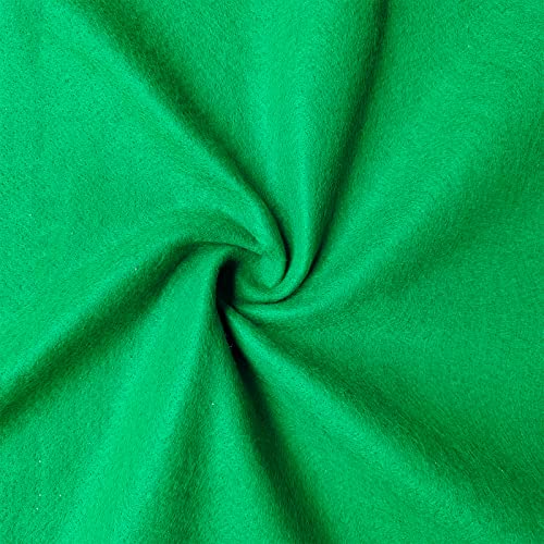 Jtnohx Color Felt Sheets 1 Square Yard Craft Felt Fabric Green 1.4mm - color: Green