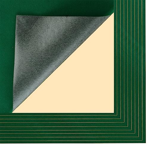 Mesheshe 40PCS Self Adhesive Felt, DIY Self Adhesive Fabric for Art & Crafts, Peel and Stick Felt for Drawer/Jewelry Box Felt Liner, A4 Size (8.3" x 11.8", Green), MSS23-XH-40PCSA4-GREEN - color: Green, size: 40PCS