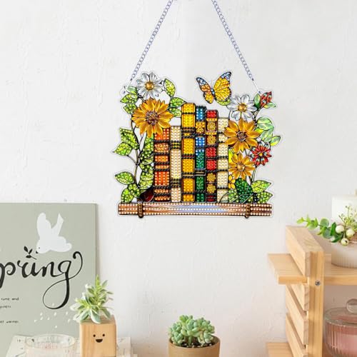 ARPADAMO Books Diamond Art Kits for Adults, Acrylic Hanging Suncatcher - color: DP05099