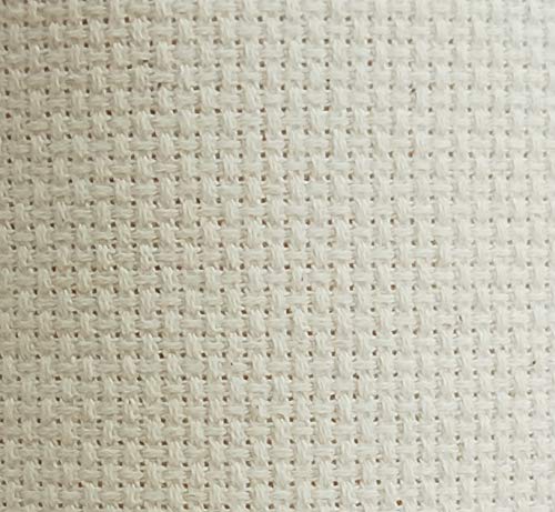 KCS 6 pc of 12" x 18" Counted Cotton Aida Cloth Cross Stitch Fabric (14CT- Color #1)