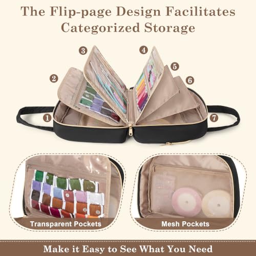 YARWO Sewing and Craft Supplies Storage Tote, Needlepoint Project Bag