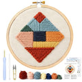 AohaiNova Punch Needle Kit for Adult Beginners,Punch Needling Set Geometry - color: 10-Geometry