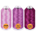 New brothread Huge Spools Embroidery Machine Thread -Different Purples - color: 3xDIFFERENT PURPLES