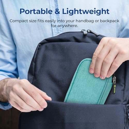 AUVON Lightweight Insulin Cooler Travel Case, 3-Layer Thickened Insulation - color: Green
