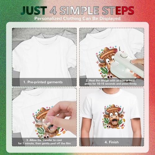 30Pcs Mexico Cinco De Mayo Dtf Transfers Ready to Press Let's Fiesta Bow Iron on Transfers for Tshirts Tequila Tacos Nachos Hat Heat Transfer Vinyl Stickers for Clothing Pillows Bag DIY Crafts - color: Cinco De Mayo