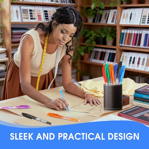 8pcs Heat Erasable Pens for Fabric, Disappearing Ink No Ghost Lines