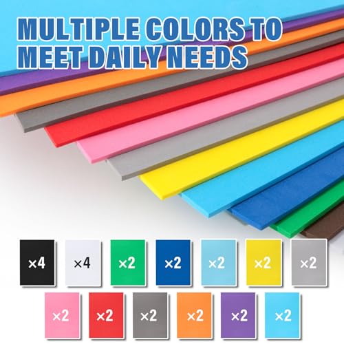 Hahafelt 30 Pcs 9″x12″ Large Embroidery Foam 3D Puffy Foam 3MM with 1 Roll 12" x 50 yd Tear Away Machine Embroidery Stabilizer Backing for Caps, Garments, Jackets, Bags, Hand Sewing