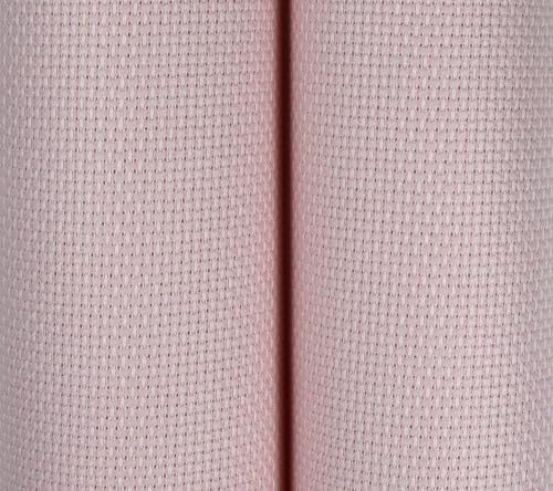 KCS 2 pc of 15" x 18" Counted Cross Stitch Cotton Aida Cloth Needlework Fabric (Pink, 14CT) - color: Pink, size: 14CT