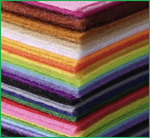 YYCRAFT Craft Soft Felt Sheets 9 Inch X 12 Inch - 30 Pcs Pack, Mix Color - color: 30 Pack(30 Colors)