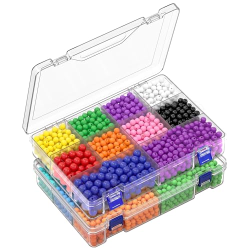 2 Pack 10 Grids Clear Organizer Box with Dividers, 11.7 x 7.9 x 2.4 in - color: 2 Pack, size: Large 10 Grids(11.7 x 7.9 x 2.4 inch)