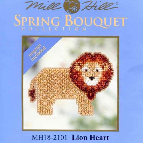 Mill Hill Lion Heart - Fridge Magnet - Cross Stitch Kit