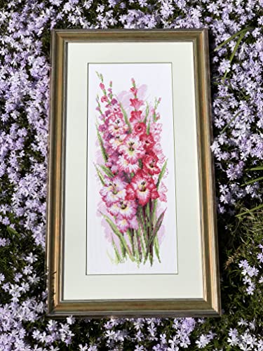 RIOLIS 1994 Charming Gladioli Counted Cross Stitch Kit 7.75 x 19.75 in - style: Charming Gladioli 1994