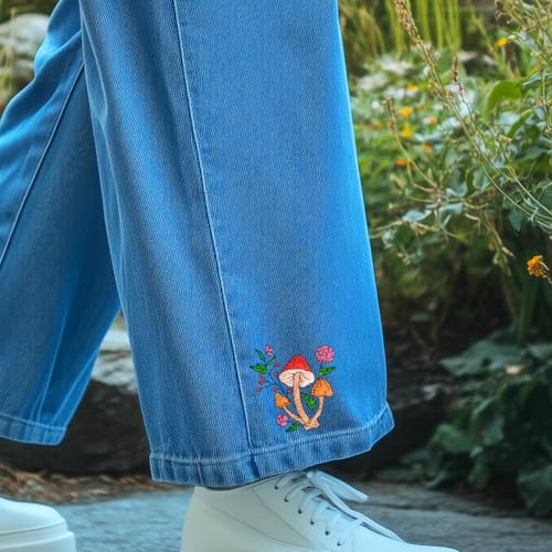 4 Sheets Plant Embroidery Patterns Water Soluble Embroidery Stabilizer Water Soluble Stabilizer for Embroidery Stick and Stitch Embroidery Paper for Embroidery Hand Sewing Lovers - style: Flower B