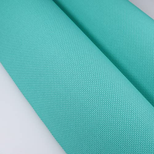 KCS 59" x 1 Yard 14ct Counted Cotton Aida Cloth Cross Stitch Fabric (Sea Green) - color: Sea Green
