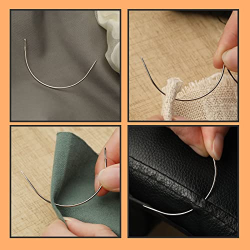 Curved Needles, 100 PCS Curved Sewing Needles, Curved Upholstery Needle - style: 100 PCS