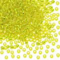 Glass Seed Beads Penta Angel 50g Mini Round Craft Loose Spacer Pony Beads for Earring Bracelets Necklace Waist Bead Jewelry Making(2mm, Lemon Yellow) - color: Lemon Yellow