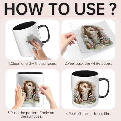 32 PCS Easter UV DTF Cup Wrap Stickers - style: Easter