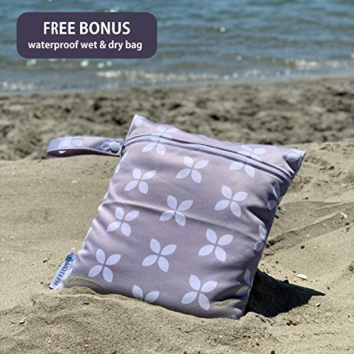 Moteph Extra Large Diaper Caddy, Craft, Toy Organizer with Zip-Top Cover with Waterproof Wet/Dry Bag - Perfect for Baby Shower - style: Without Changing Mat