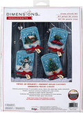 Dimensions 70-08997 Holiday Jar Christmas Ornament Counted Cross Stitch Kit, 14 Count Clear Plastic Canvas, 3" x 7"
