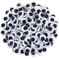 FEBSNOW 200Pcs 6mm Googly Wiggle Eyes Self Adhesive for DIY Crafts - size: 6mm