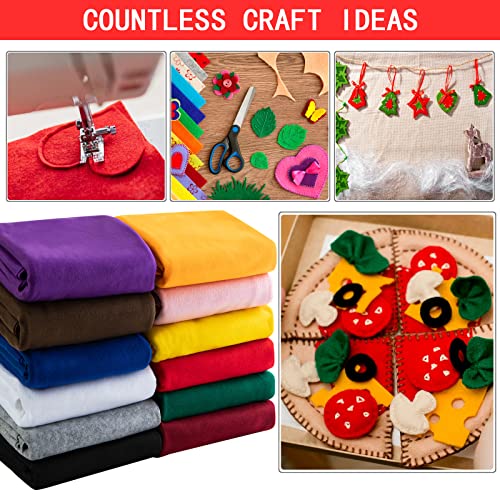 HaoFeijh Felt Fabric 36 * 36 Inch Wide 1.6mm,Fabric Sheets Soft Woven Acrylic Craft Fabric for DIY Craft Work Sewing Patchwork,Craft Felt - color: Red, size: 1