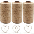 Anvin 984 Feet Cotton Twine Natural Jute Twine Packing Twines Bakers Twine Kraft Twine Wrapping Butchers Baking Arts and Crafts Gardening(Pack of 3, 10 Ply 2mm Thick) - color: Jute