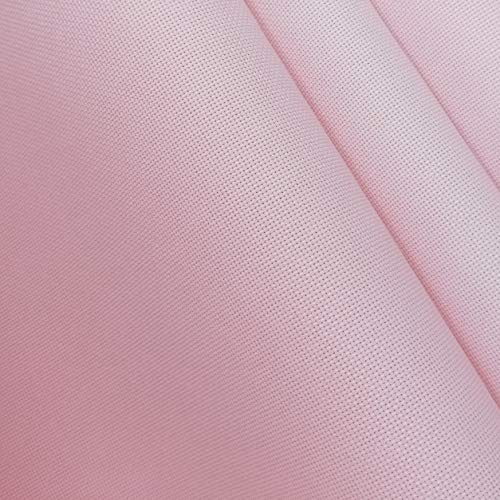 59" x 1 Yard 14ct Counted Cotton Aida Cloth Cross Stitch Fabric (Pink) - color: Pink