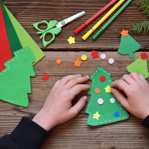12 Pcs Felt Sheets, 7x11 Inch Stiff Felt for Crafts DIY, Blue - color: Blue