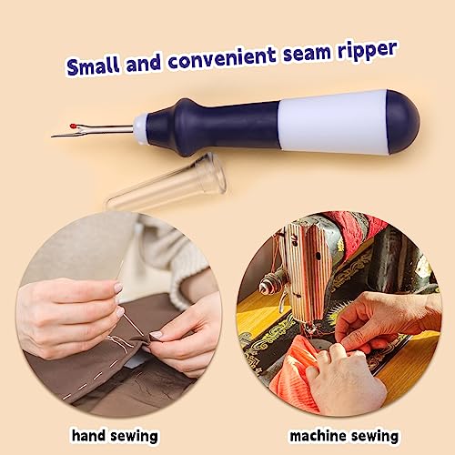 ZMAAGG Seam Ripper for Sewing, Ergonomic Grip Handle, 5 PCS Purple - color: Purple