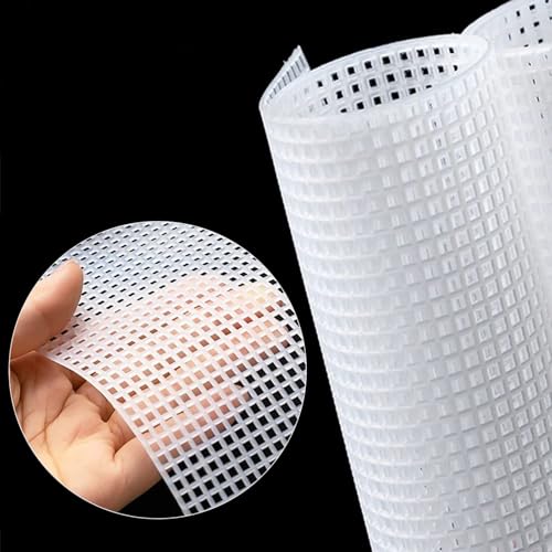 7 PCS Plastic Canvas Sheets, 6 Count Plastic Mesh Sheets for Embroidery, 9.84 x 13 Inch Eye Mesh for Embroidery, Knit Crochet Projects, DIY Handicraft, Make Dividers - color: 7 PCS - Standard