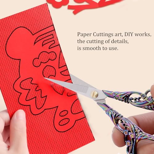 Embroidery Scissors with Cover Stainless Steel，for Sewing Craft