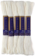 Sashiko thread 40m col.2 5x1 - color: white