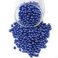YouLuo 200Pcs Glass Pearl Beads for Jewelry Making,Glass Beads for Bracelet - color: Dark Blue, 6mm