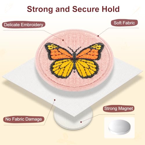 YUOROS Magnetic Needle Minder for Keeping Sewing - color: Butterfly & Bee