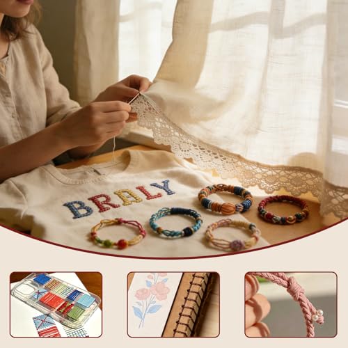 Premium Rainbow Color Embroidery Floss - Cross Stitch Threads - Friendship Bracelets Floss - Crafts Floss - 14 Skeins Per Pack Embroidery Floss,Light Peach Flesh Gradient - color: Lt Peach Flesh Gradient