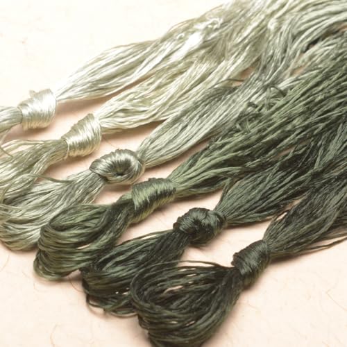 100% Mulberry Silk Embroidery Thread 6 Colors 110m Each (32) - color: 32