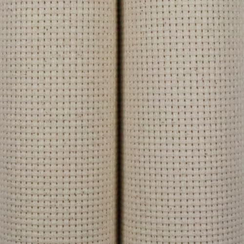 KCS 2 pc of 15" x 18"(38cmx45cm) 11 Count Cross Stitch Cotton Aida Cloth Needlework Fabric Box (Oatmeal, 11CT) - color: Oatmeal, size: 11CT