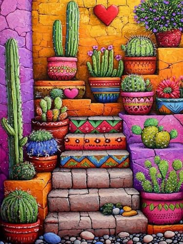 Dugsmgd Plant Diamond Art Kits for Adults, Diamond Painting Kits 12x16 Inch - color: Plant