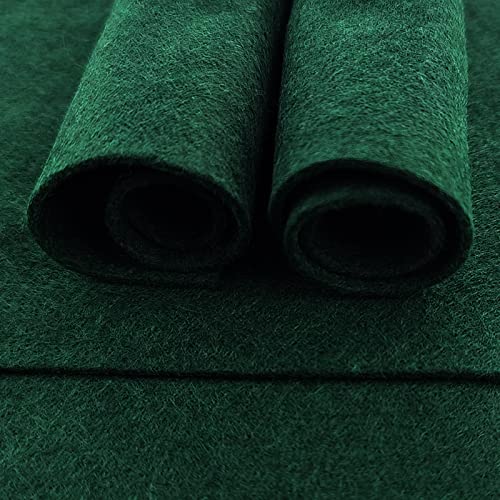 Jtnohx Soft Felt Fabric Flexible Craft Felt Sheets Dark Green 6" 20Pcs - color: Dark Green