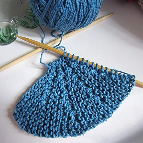 Exquiss 75 PCS Knitting Needles Set, Bamboo Double Pointed Knitting Needles (8-Inch/20cm Length) 15 Sizes: 3mm-10mm, 12pcs Crochet Hooks Set (6.1'' Length), 12 Sizes: 2mm-10mm