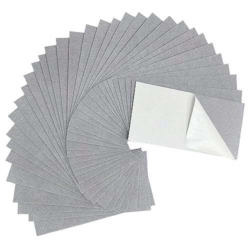 Jtnohx Self Adhesive Felt Sheets Adhesive Backed Felt Fabric Grey 4"x8" - color: Grey