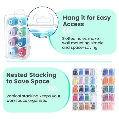 New brothread 100% Mercerized Cotton Threads with Box -8xCandy - color: 8 X Candy(Different Purple)