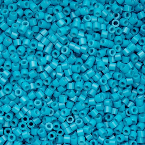 John Bead 25g Cylin Beads Dark Turquoise Blue 11/0 Glass Cylindrical Seed Beads for Jewelry Bracelets Necklaces Earrings Making Embroidery - color: Dark Turquoise Blue