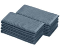 COTTON CRAFT Amazing Kitchen Towels - 8 Pack 100% Cotton Waffle Terry Towel - color: Blue, size: 8 Pack