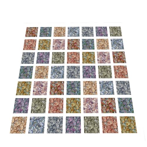 10" 50pcs Cotton Fabric Squares for Sewing Quilting Supplies- Dark Paisley - color: Dark Paisley, size: 50 PCS 10"x10"