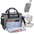 Teamoy Sewing Machine Case, Carrying Tote Bag Storage Organizer, Gray - color: Gray