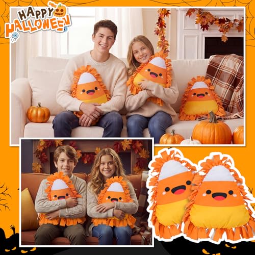 Weysat 6 Sets Halloween Candy Corn Tied Pillow DIY Craft Kit - style: Halloween Candy