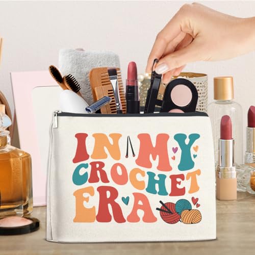 Crochet Gifts Accessories for Women Crocheters Makeup Bag - color: Multicolor D